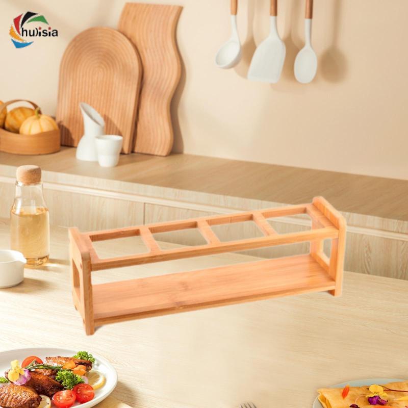 [chulisia] Spice Rack Organizer Oil Can Storage Rack Holder Cabinet for ...