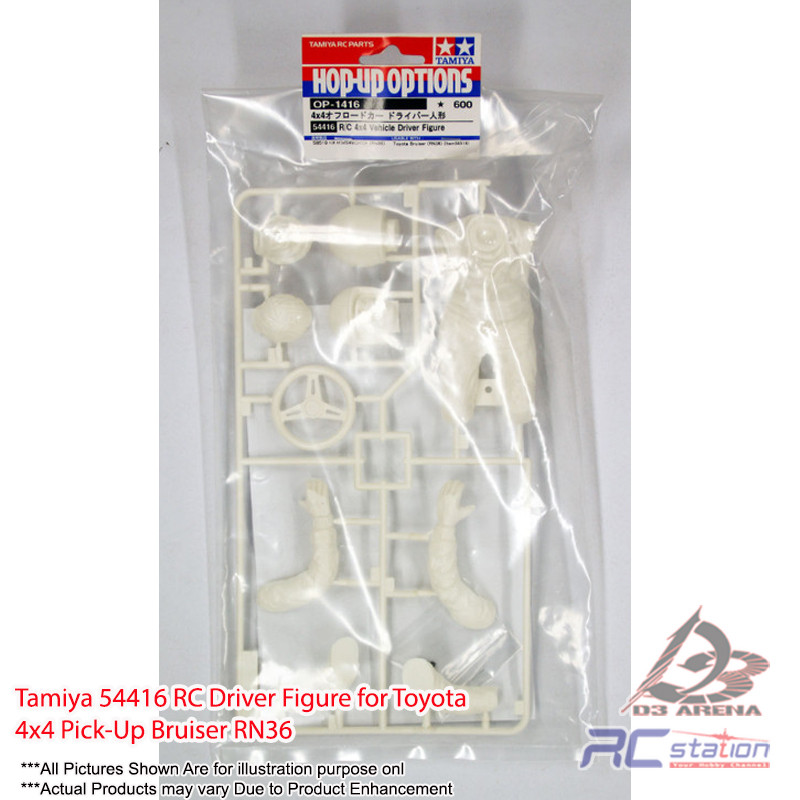 TAMIYA 300054416 – Figurine De Conducteur 4x4 Bruiser – RC 4X4 Bruiser – Vert – Modèle Tamiya