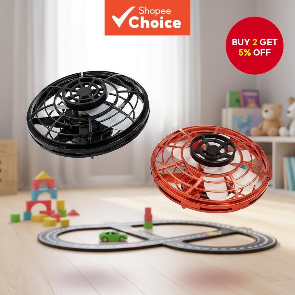 LED Mini UFO Spinner - Auto-Stabilizing Hand-Controlled Fidget Toy for ...