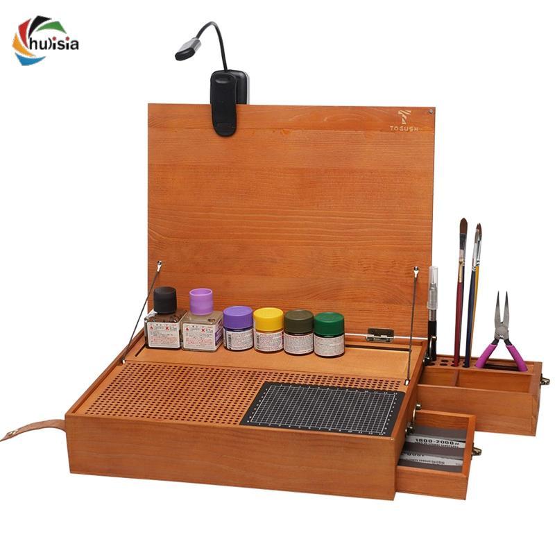 chulisia Model Building Table with Lightweight, Portable Toolbox ...