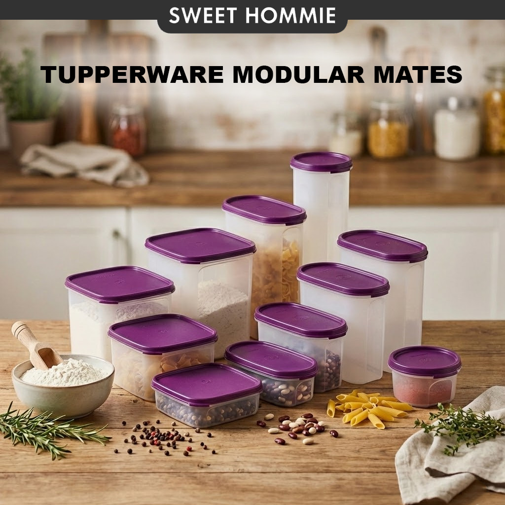 Tupperware Modular Mates Essential Set Modular Mate Oval Round Square ...
