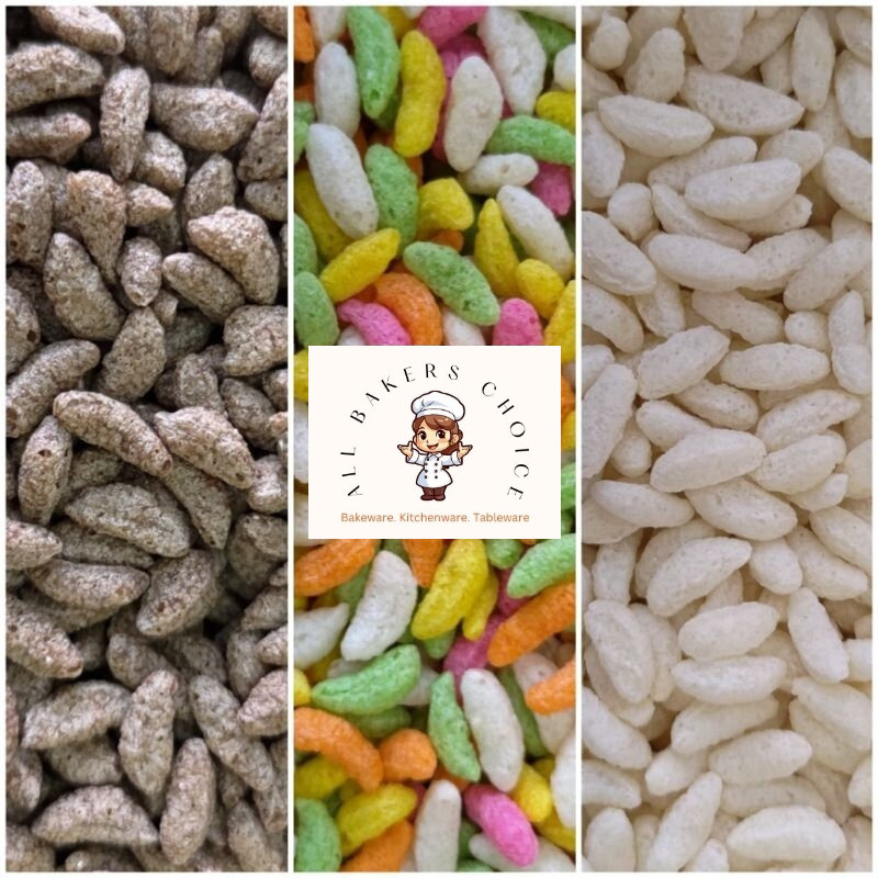 (Halal) Crispy Bubble Rice White / Bubble Rice Chocolate / Rainbow Bubble Rice | Shopee Malaysia