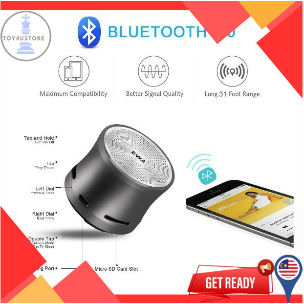 EWA A109 mini Extra BassPortable Wireless Bluetooth Mini Speaker ...