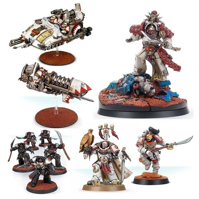 Primaris Space Marines Kor'ssaro Khan, Qin Xa, White Scars Ebon Keshig ...