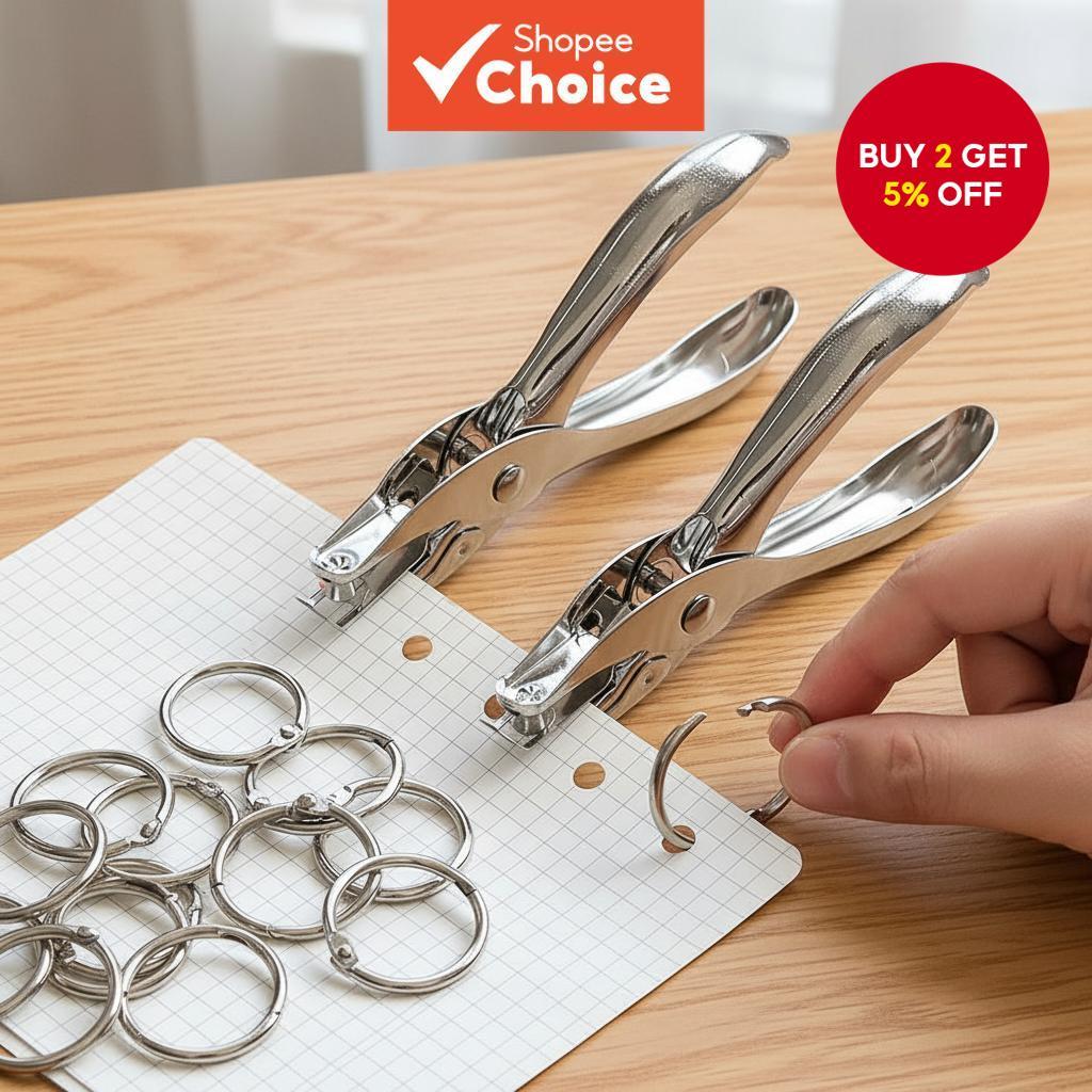1pc 6mm Mini Handheld Puncher - Round Hole Punch for Paper, Cards ...