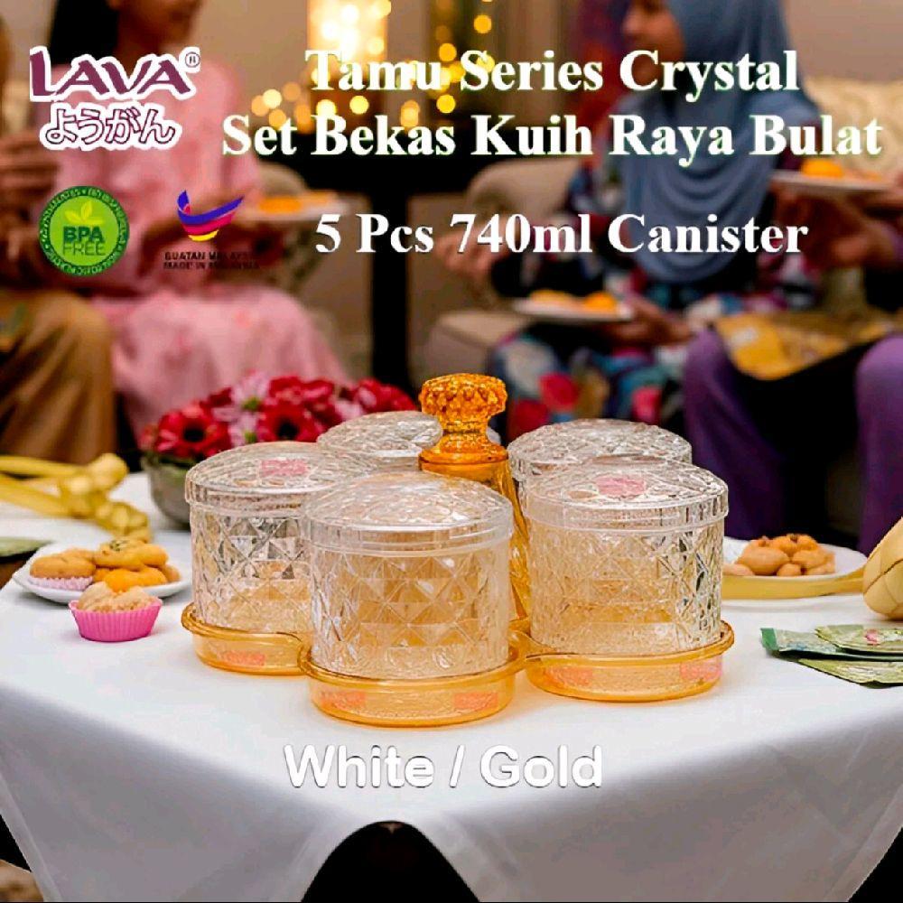 740ml Round Container Set BPA Free Food Container Bekas Raya Bekas Kuih ...