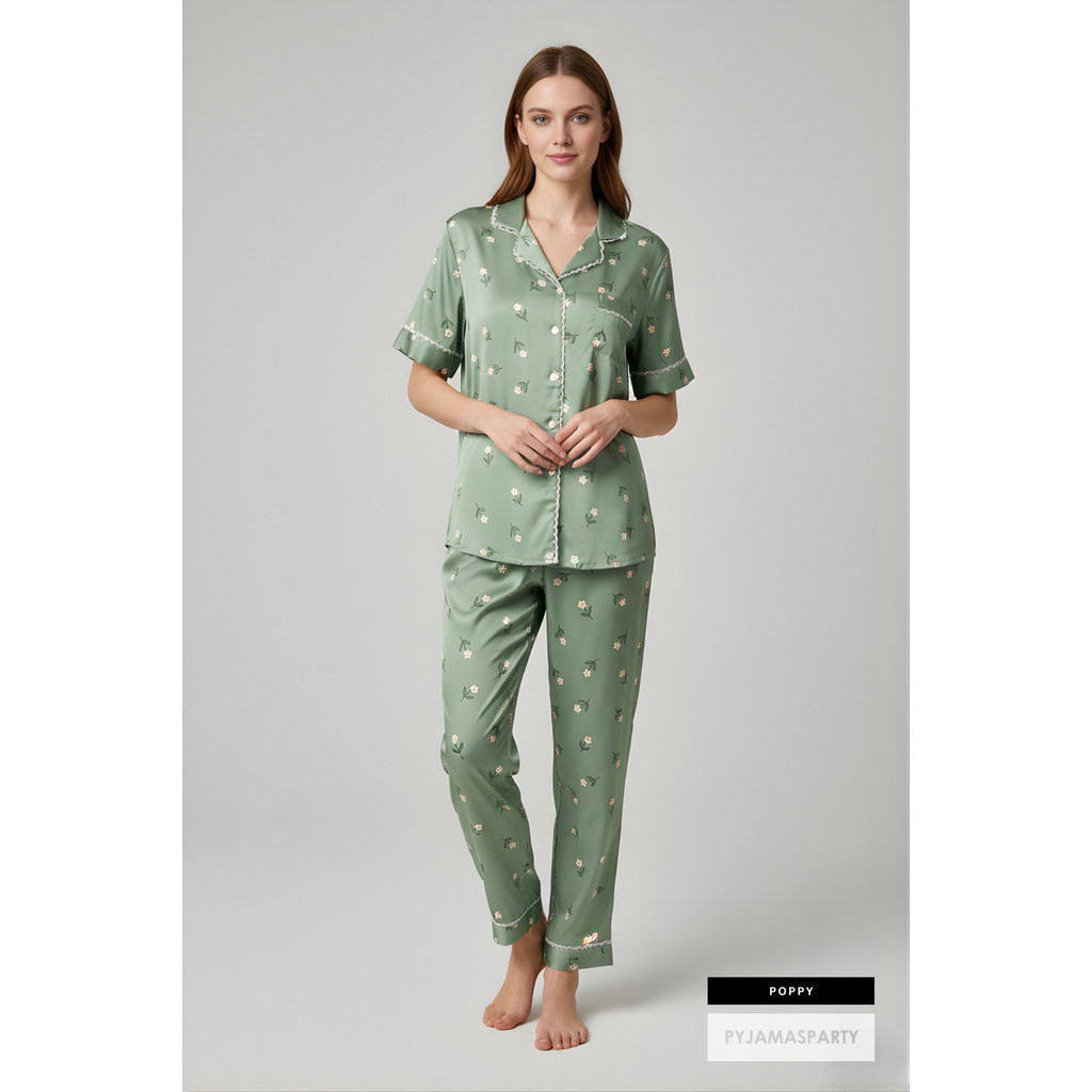 Poppy - Premium Satin Pyjamas by Pyjamas Party (Poppy - Baju Tidur ...