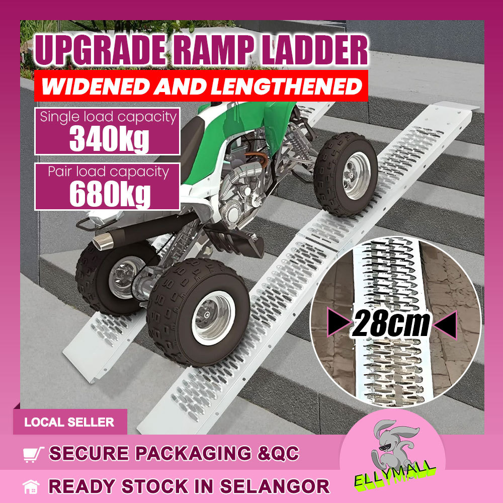 Stainless steel Ramp Ladder Bike Motorcycle Tangga Motor Folding Ladder ...