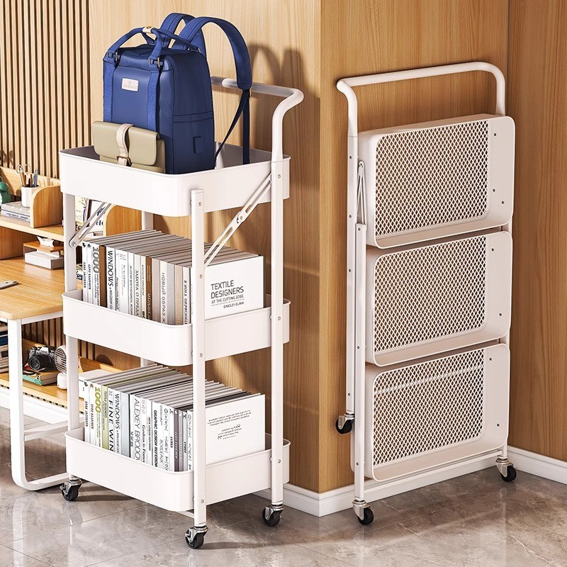 Multi-layer Storage Rack Small Trolley Storage Rack | Shopee Malaysia