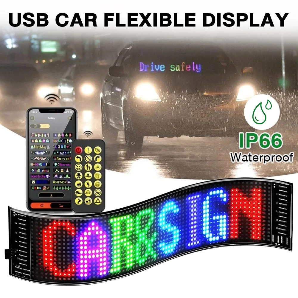 LED Pixel Matrix Scrolling Text Animation Pattern Graffiti Display ...
