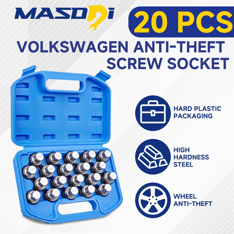Masdsi VW Wheel Lock Key Removal Kit Anti-theft Screw Sleeve Wheel Lock ...