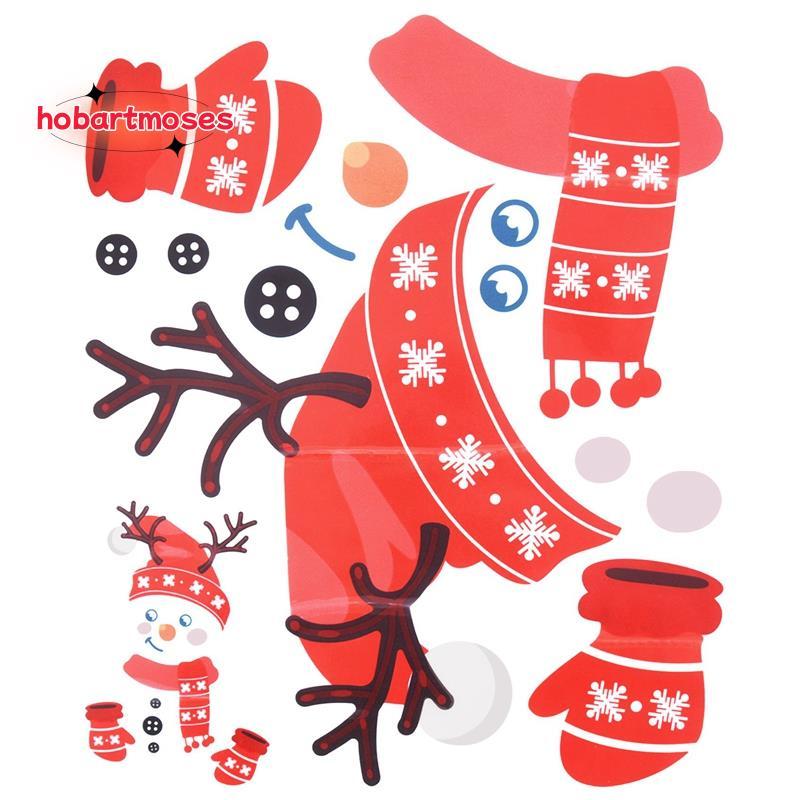 Cartoon Christmas Refrigerator Magnets Cabinets Funny Stickers Cute ...