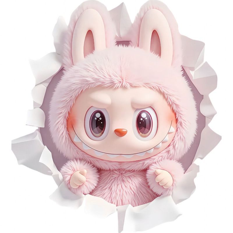 Cute Labub Poster Stickers, Car Stickers, Doors and Windows, Living ...