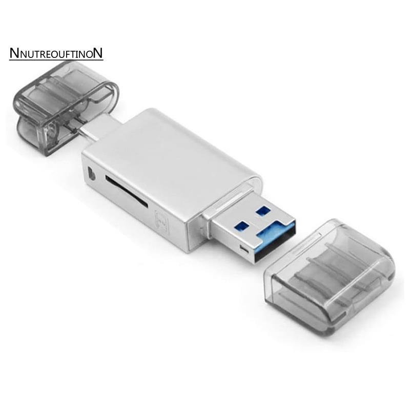 Nano Memory Card & TF SD Card to USB C & USB 2.0 Card Reader Adapter ...