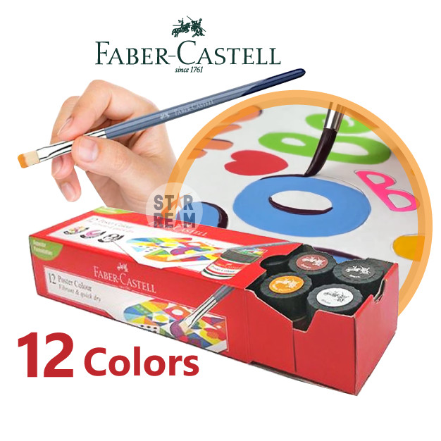 FABER CASTELL Non-Toxic Poster Color/ Warna Poster/ Tempera Paint/ Art ...