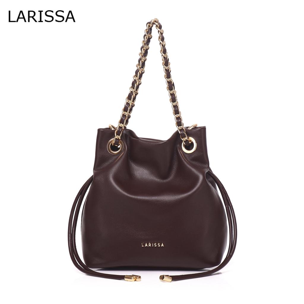 LARISSA Elsah Chain Drawstring Bucket Bag Women's 2938 | Shopee Malaysia