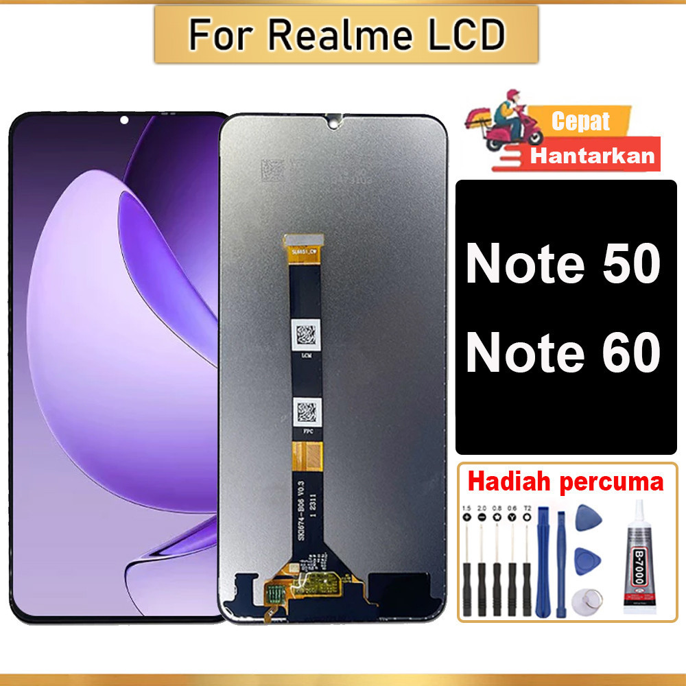 Original LCD Realme Note 50 Note 60 Screen Display Penggantian ...