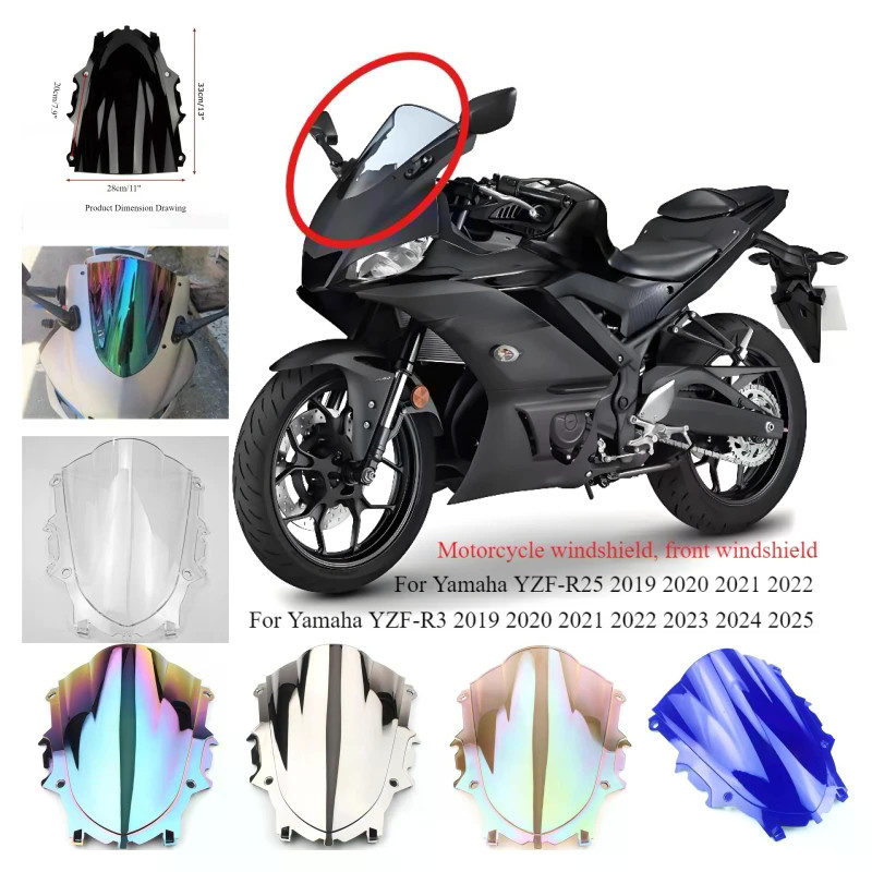For Yamaha YZF R3 R25 2019 2020 2021 2022 2023 2024 2025 Motorcycle ...