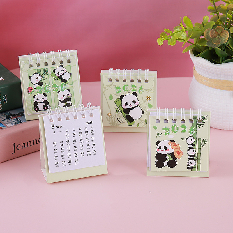 2026 Panda Calendar Creative Mini Simple Desktop C 2026 Panda Calendar ...