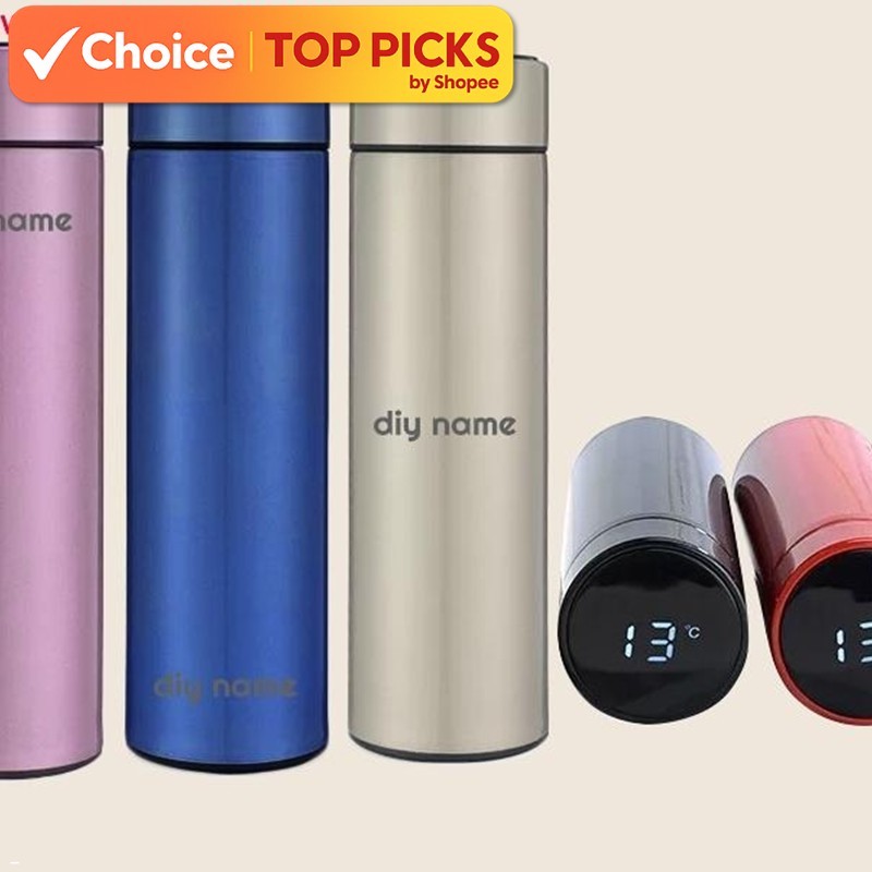 Fashion Smart Temperature Flask LED Display Vacuum Thermal Flask ...
