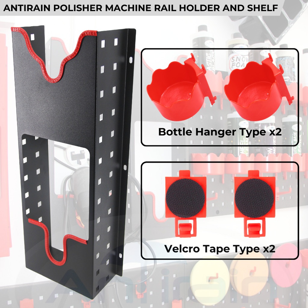 ANTIRAIN POLISHER MACHINE RAIL HOLDER AND SHELF (STORAGE RACK FOR CAR ...