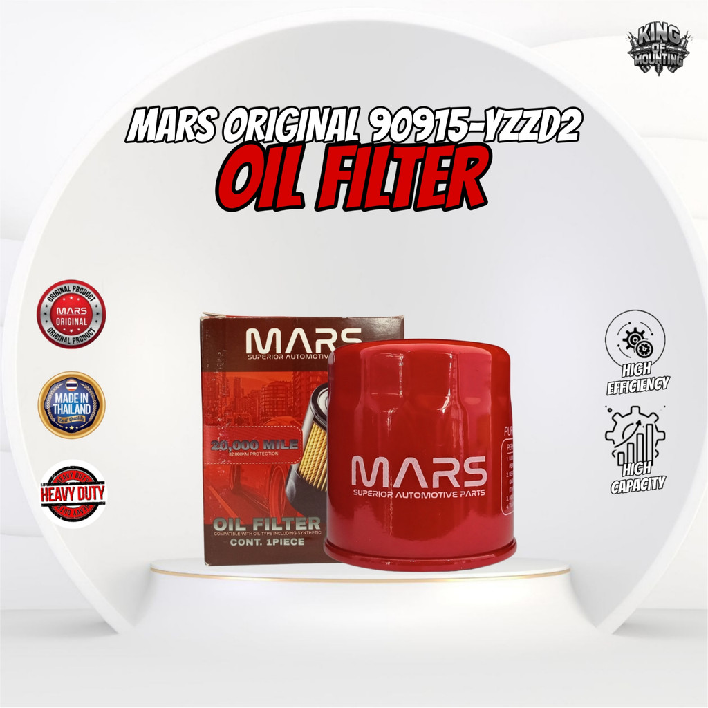 MARS OIL FILTER FOR TOYOTA HILUX / HIACE / FORTUNER / PRADO / ALPHARD ...