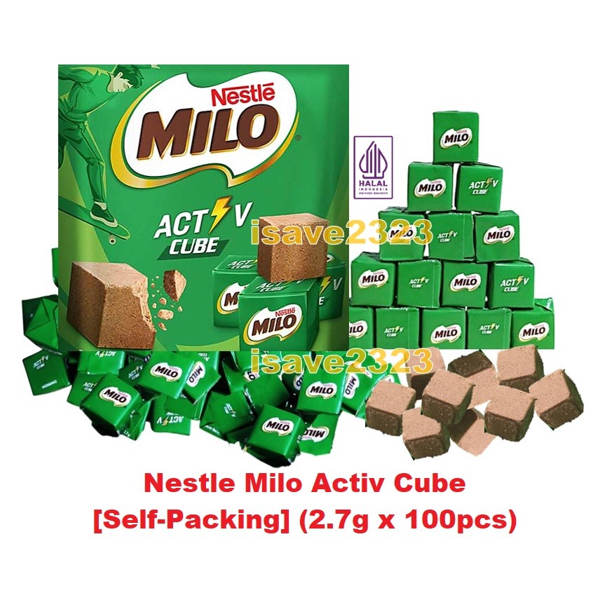 [Self-Packing] Nestle Milo Activ Cube (2.7g x 100 cubes) | Shopee Malaysia