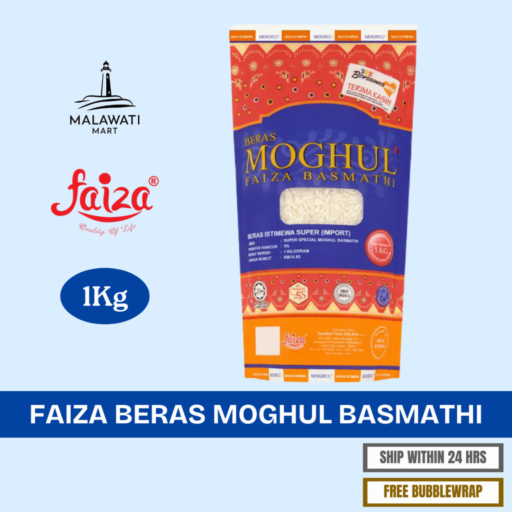 Beras Moghul FAIZA Basmathi Rice 1Kg | Shopee Malaysia