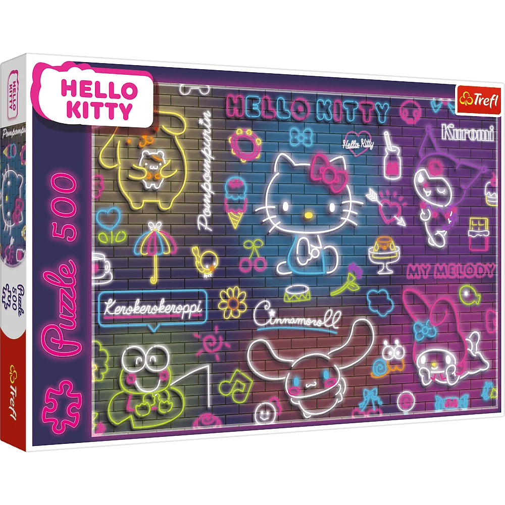 Trefl Puzzle Hello Kitty & Friends - Neon Hello Kitty 500 pcs | Shopee ...