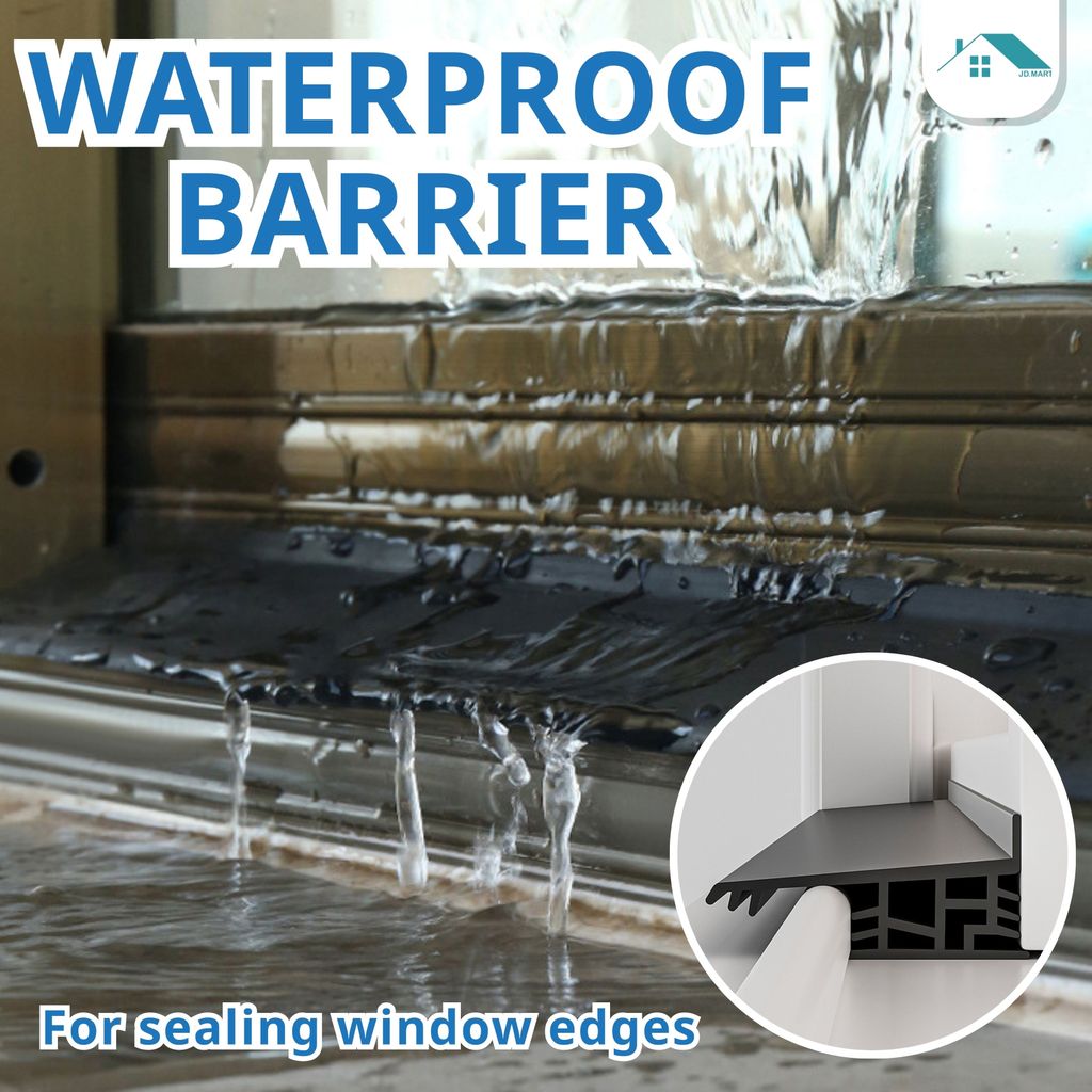 Window Water Blocking Bar For Window Waterproof Barrier Rainproof Strip ...