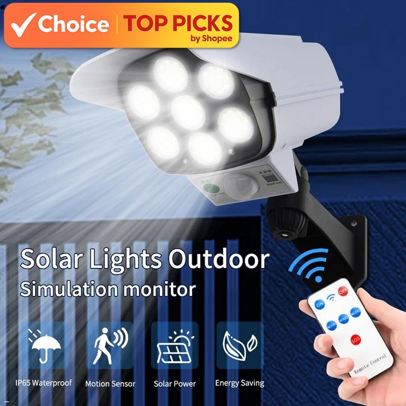 Solar Light Outdoor Lighting 77 SMD LED 2178T Solar Spotlight Lampu ...