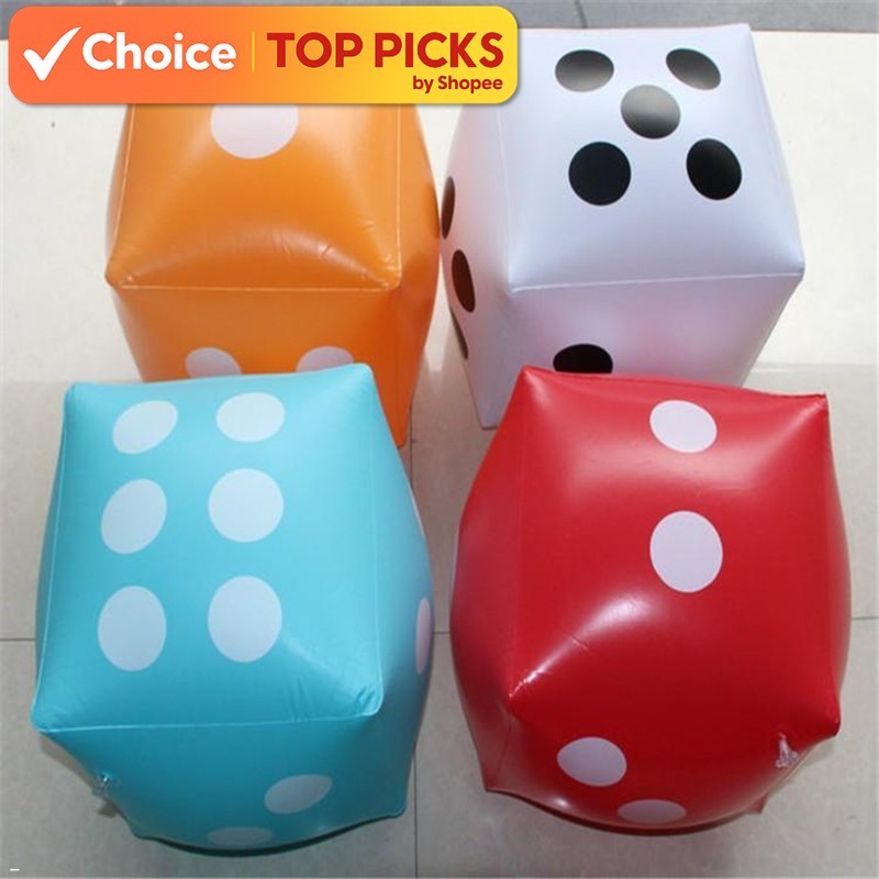 Inflatable Dice Toy – Blow-Up Pool Party Game, Indoor & Outdoor Fun ...