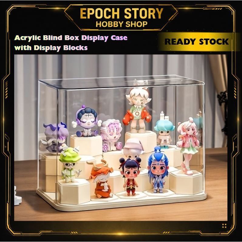 Acrylic Blind Box Display Case with Display Blocks | Shopee Malaysia