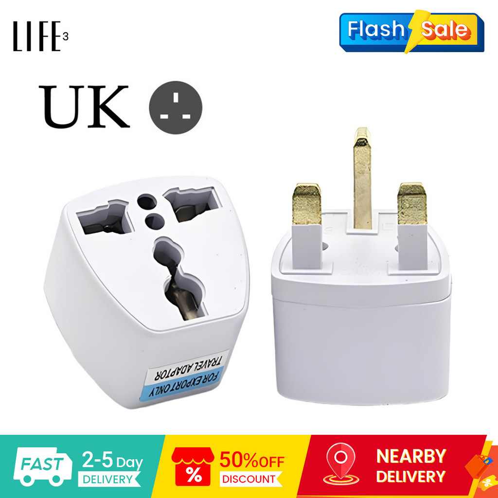 3Life AC Power Socket Universal UK Adapter | Shopee Malaysia