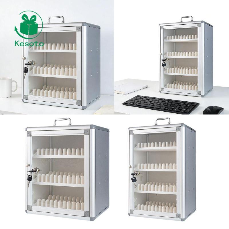 Kesoto Phone Storage Cabinet and Security Lock Pocket Chart Mobile ...