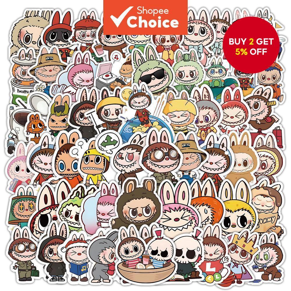 53Pcs Labubu sticker, king of islands, Cartoon, Riman Series Graffiti ...
