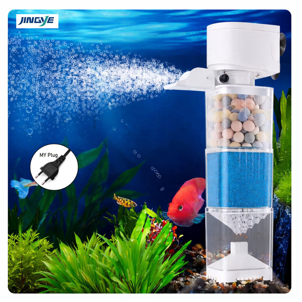 JINGYE Vertical fish tank filter circulation system 5 in 1 fish tank ...