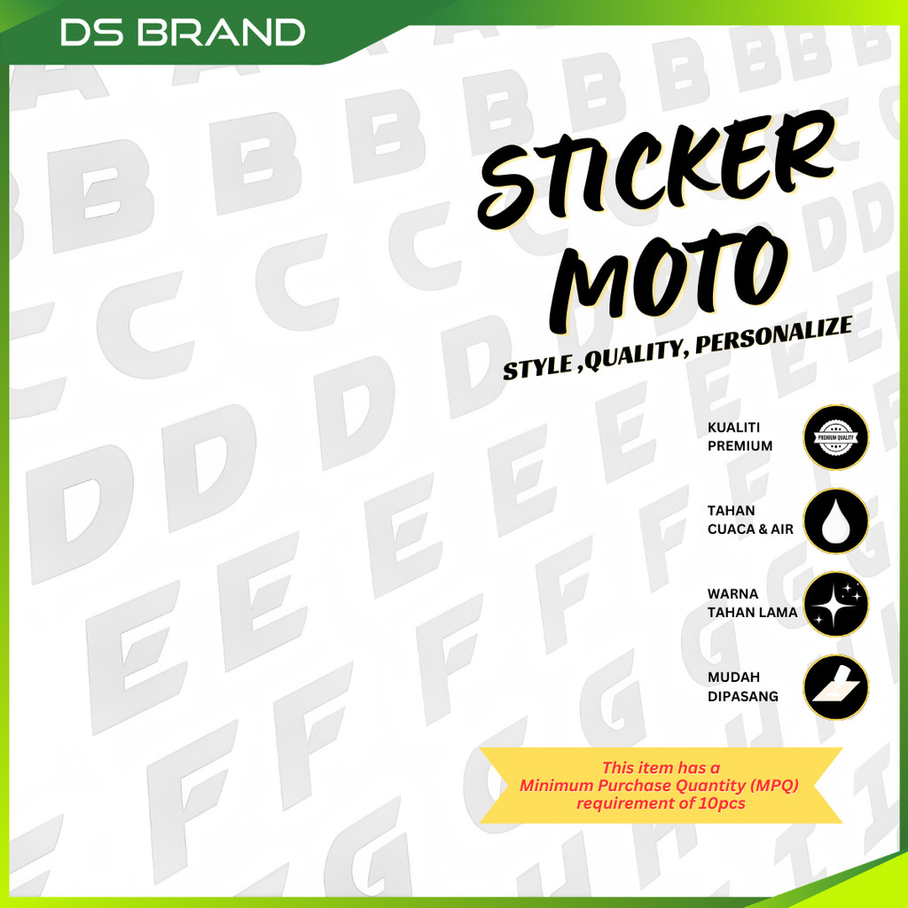 Number Plate Sticker / Sticker Plate Motor | Shopee Malaysia