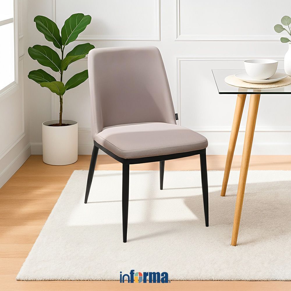 Informa Milgen Leather Dining Chair - Light Brown Dining Chair Dining ...