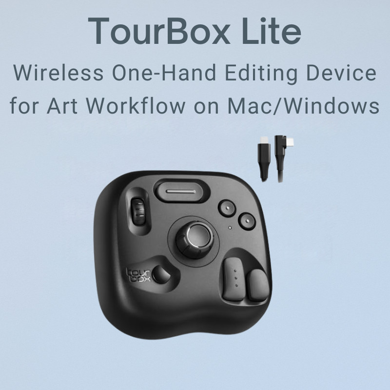 TourBox Lite Entry Left-Hand Device and One-Handed Keyboard | Ideal ...