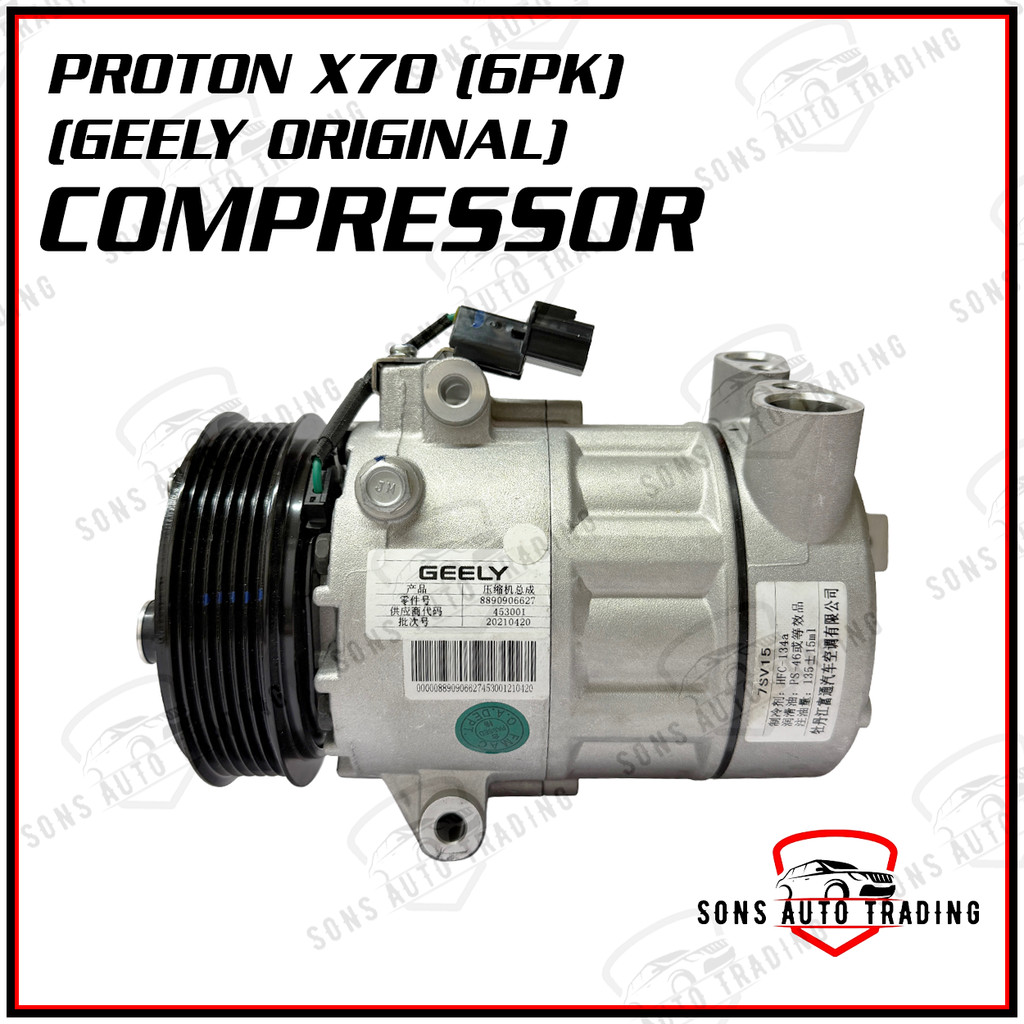 PROTON X70 COMPRESSOR (6PK)(GEELY ORIGINAL) | Shopee Malaysia