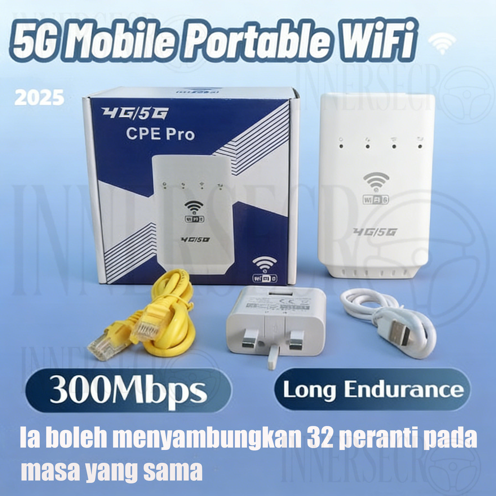 2025 NEW Router WiFi 4G 5G LTE CPE PRO Sim Card Tanpa Fiber Sambung 32 ...