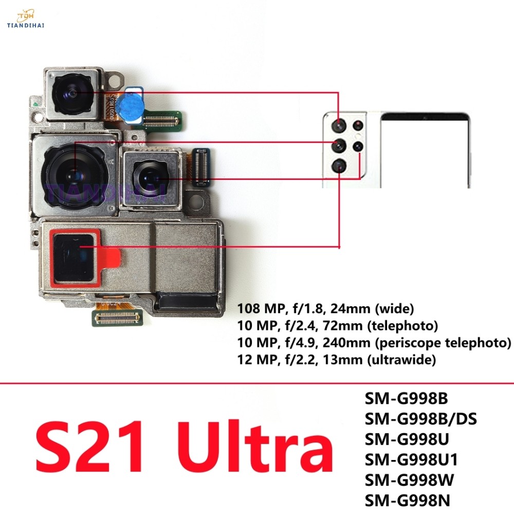 Rear Back Camera For Samsung Galaxy S21 Ultra 5G G998B G998U G998N ...