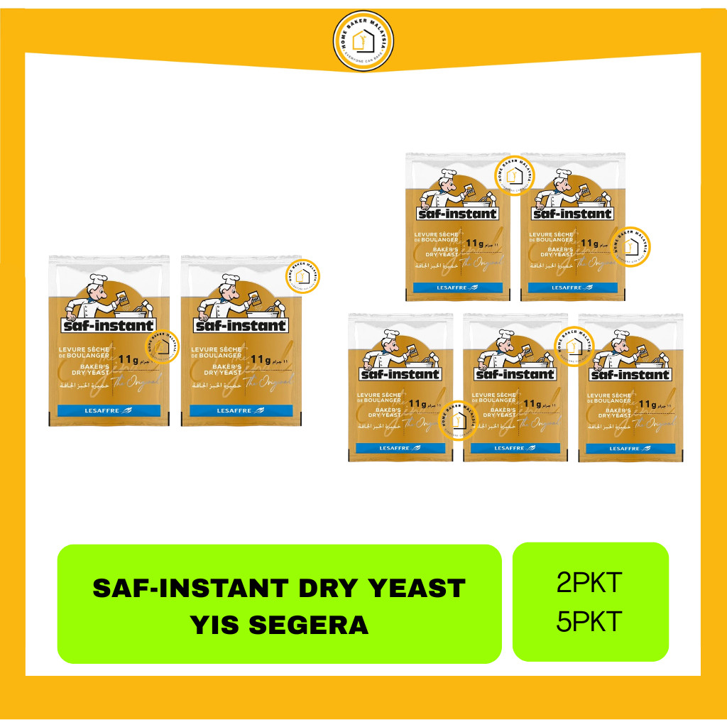 SAF-INSTANT YEAST / YIS SEGERA SAF/ RAGI IBU ROTI 11G | Shopee Malaysia