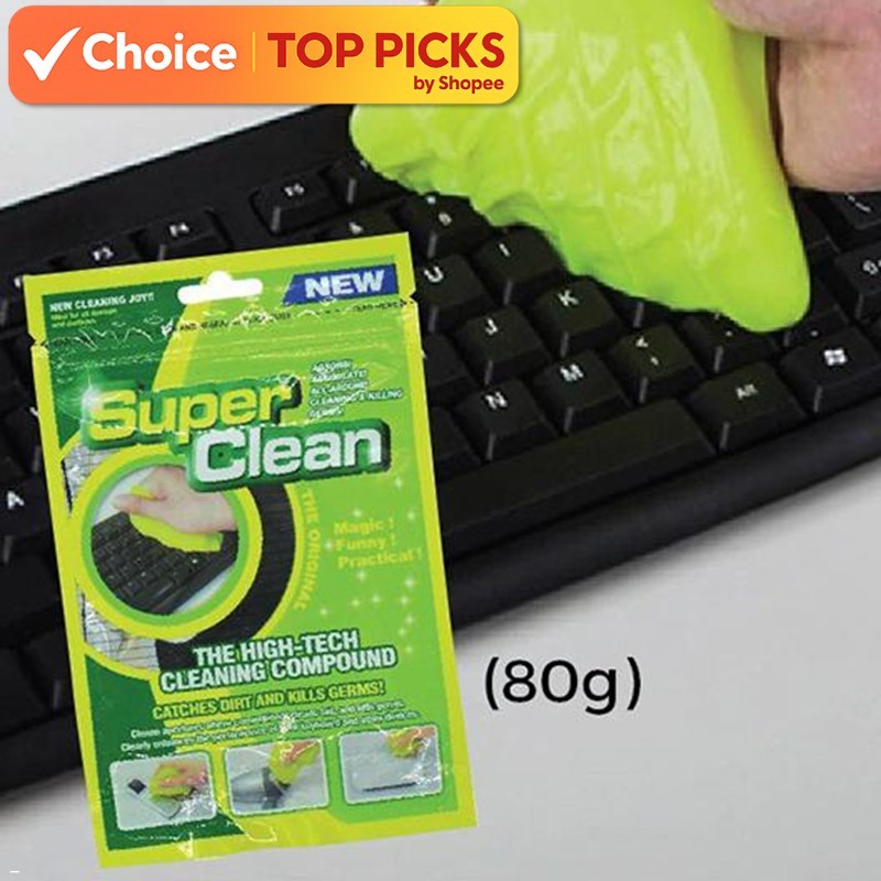 80g Super Clean Keyboard Cleaning Gel | Reusable Dust & Dirt Remover ...