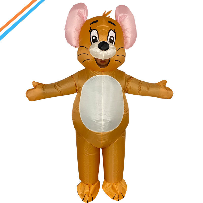 Halloween Inflatable Mouse Costume for Men Funny Party Prop Role ...
