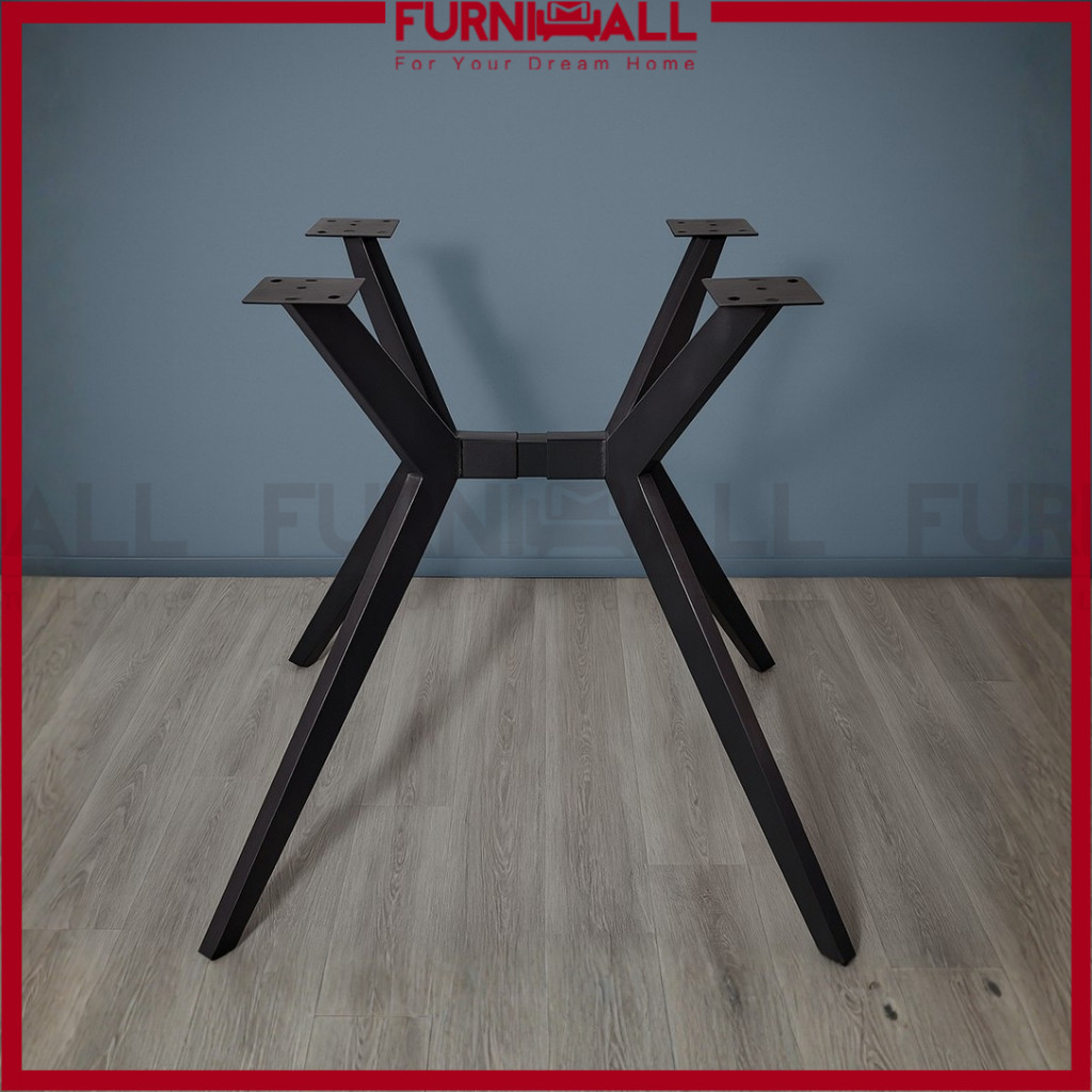 Furnimall F&B Cafe Table Leg 75cm Metal Leg Round Kaki Meja Besi ...