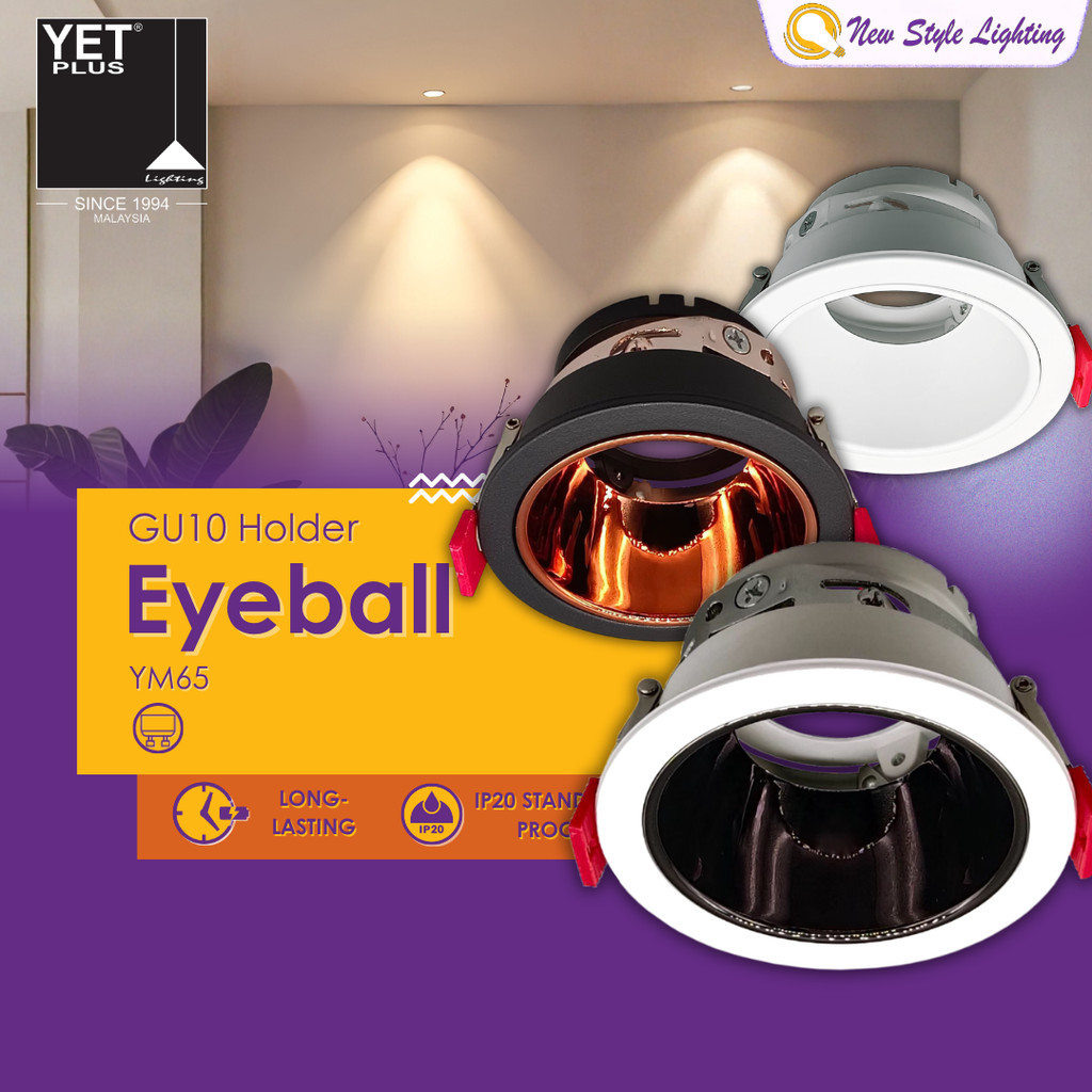 YETPlus YM65 Eyeball Fitting GU10 3