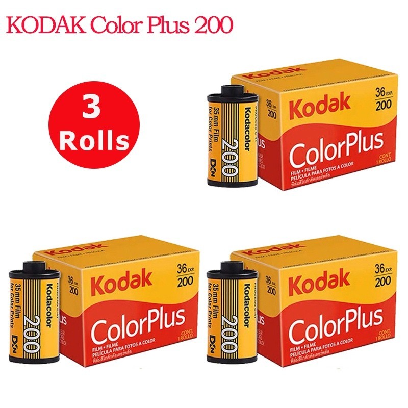 3 RollS KODAK ColorPlus 200 Film 35mm Color Film 36 Exposure per Roll ...