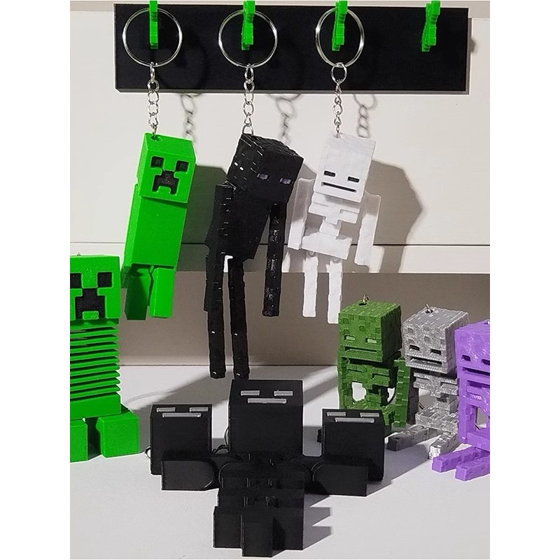 Dalam stok # MC Minecraft Merchandise Defiant Movable Skeleton Enderman ...